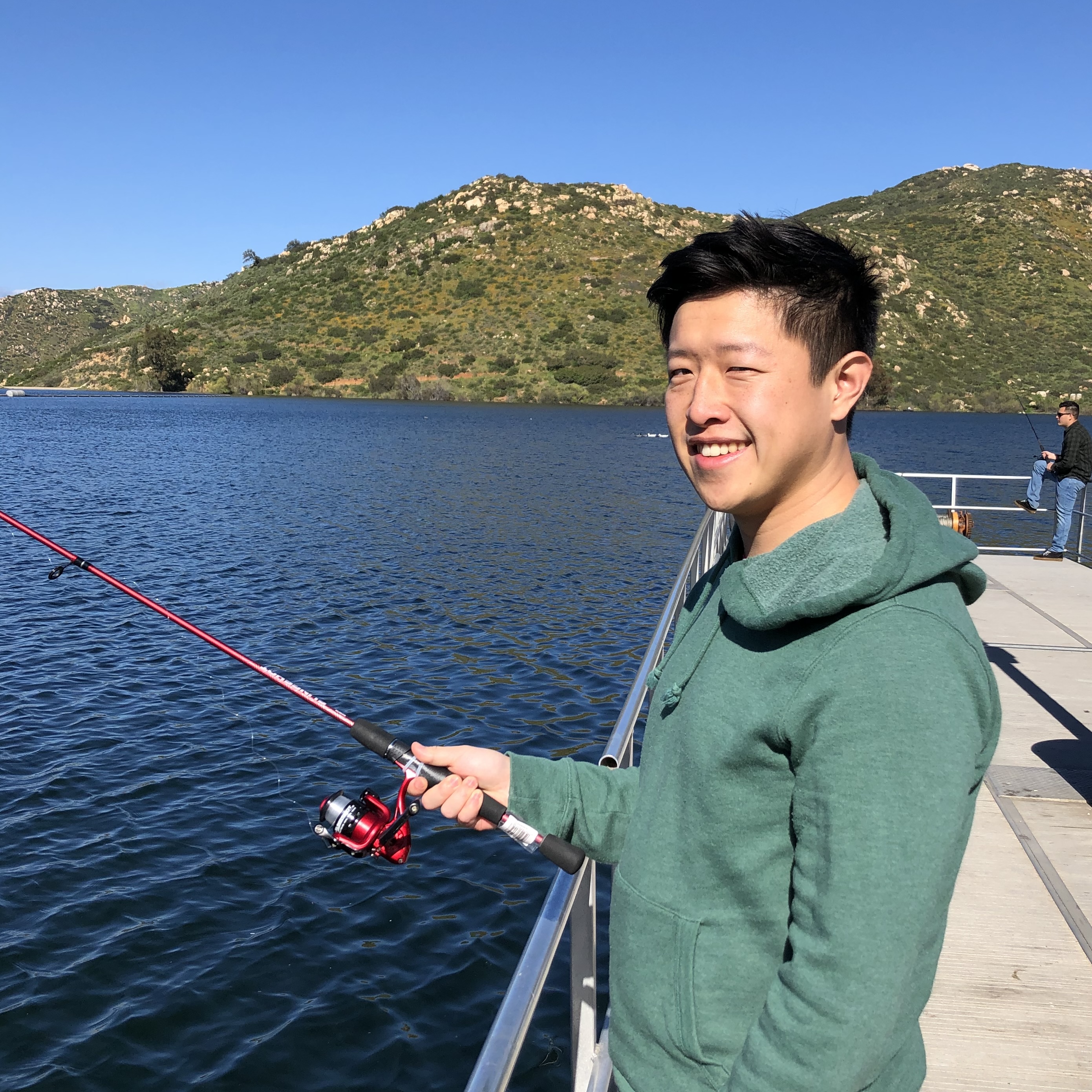 David fishing