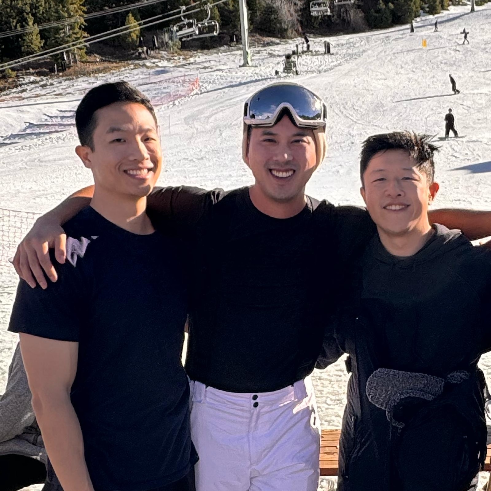 David skiing